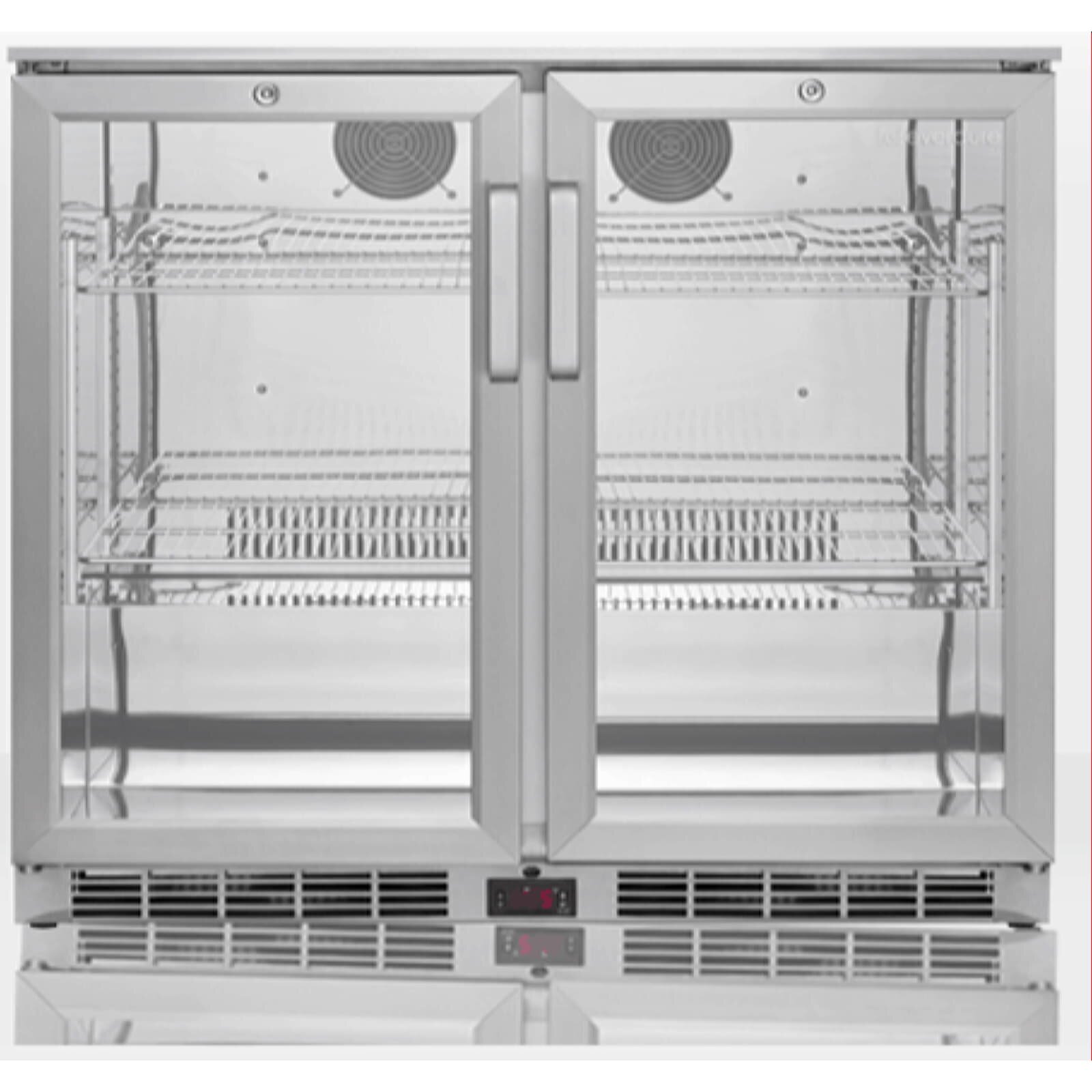 Everdure NEO Black Steel - XXL Kühlschrank, Doppeltüren, 192 Liter