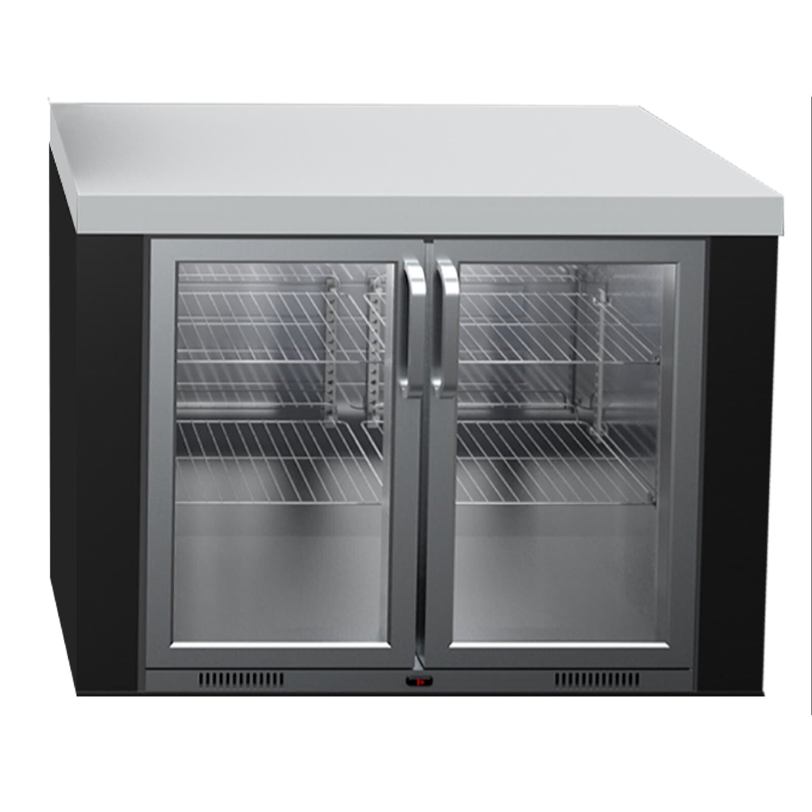 Everdure NEO Black Steel - XXL Kühlschrank, Doppeltüren, 192 Liter