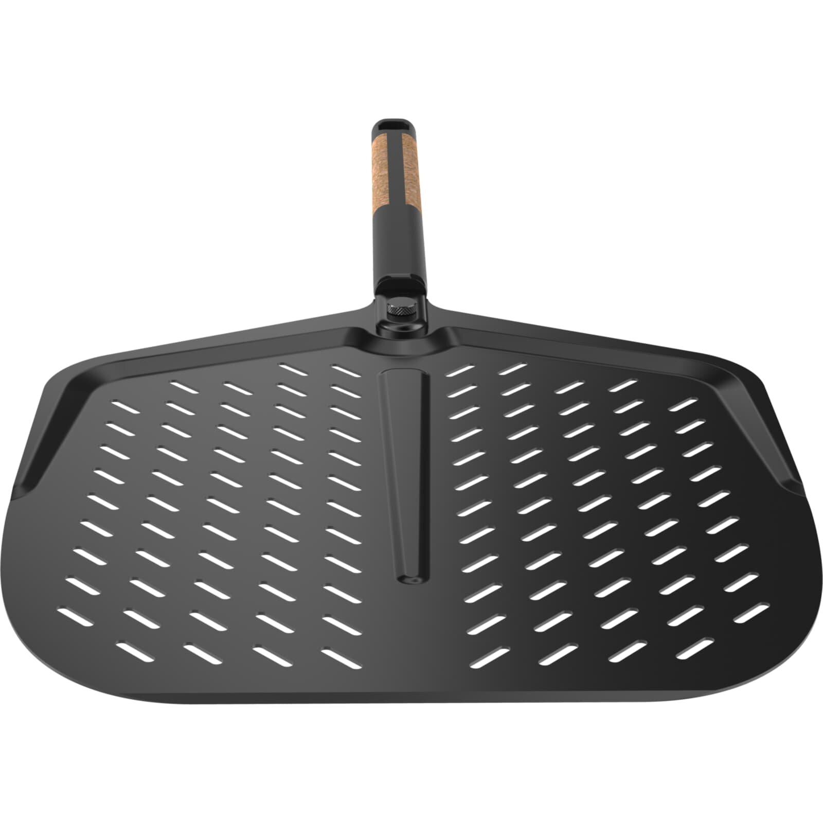 Witt Pizzaschieber Black Edition, Aluminium mit Korkgriff, 14 Zoll für Ø36 cm Pizzen
