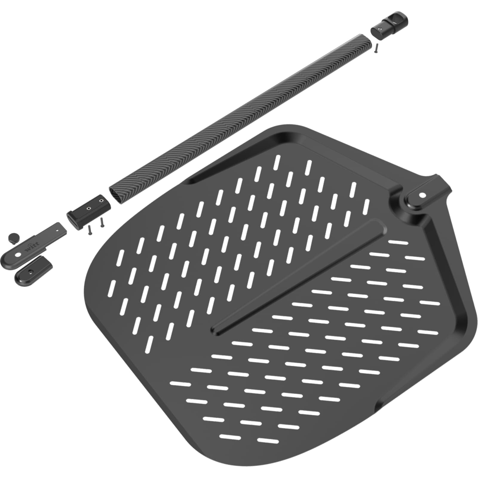 Witt Pizzaschieber Black Edition mit langem Carbongriff, 14 Zoll für Ø36 cm Pizzen