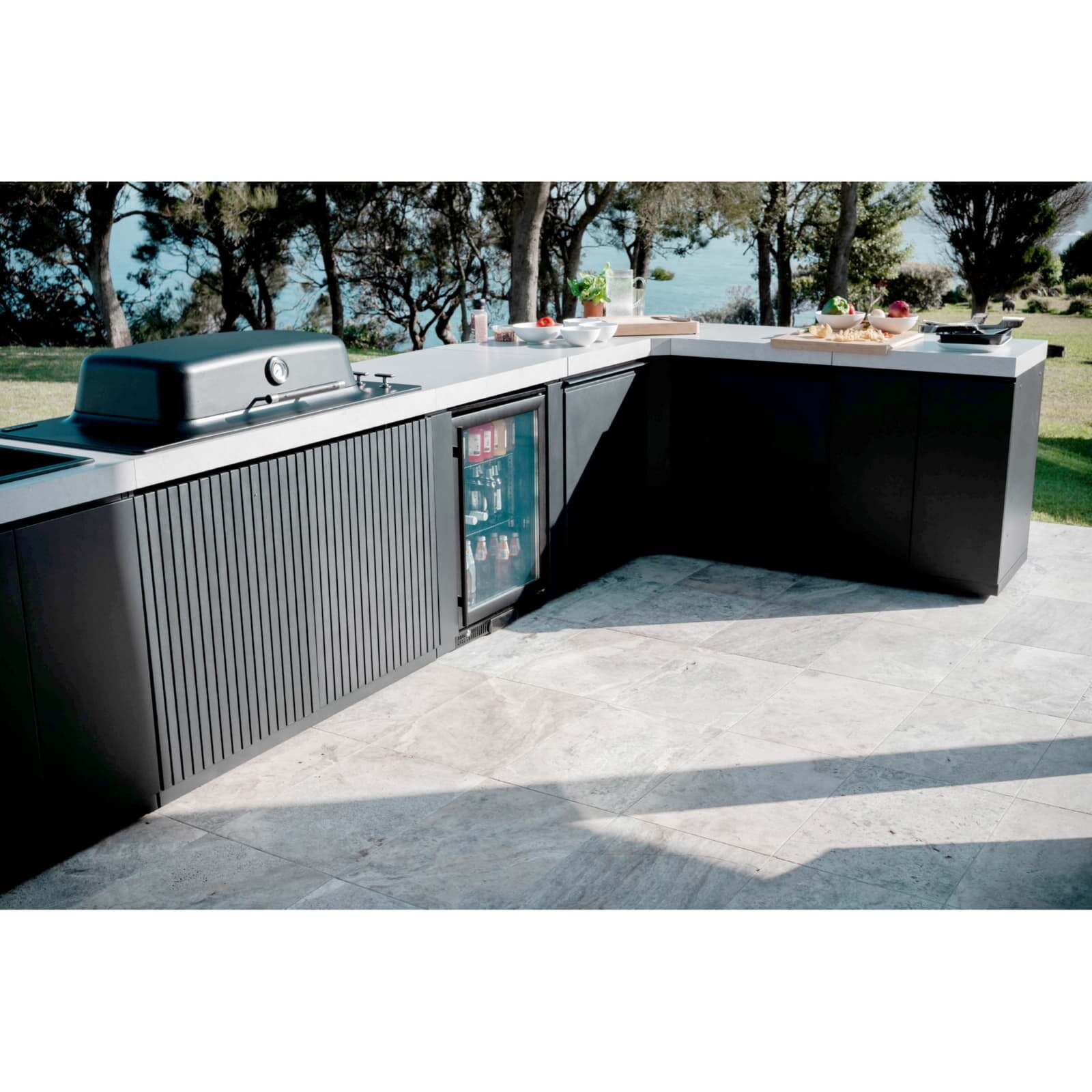 Everdure Seabreeze Einbau- Gasgrill Furnace mit Haube inkl. BBQ Modul