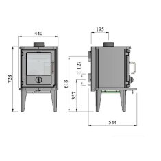 Kaminofen Gussofen Morsoe 3116 - 5,2 kW - AUSSTELLUNGSST&Uuml;CK