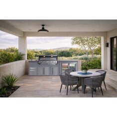 Everdure NEO Stone Outdoorküche inkl. Gasgrill, Doppelkühlschrank, Spülbecken