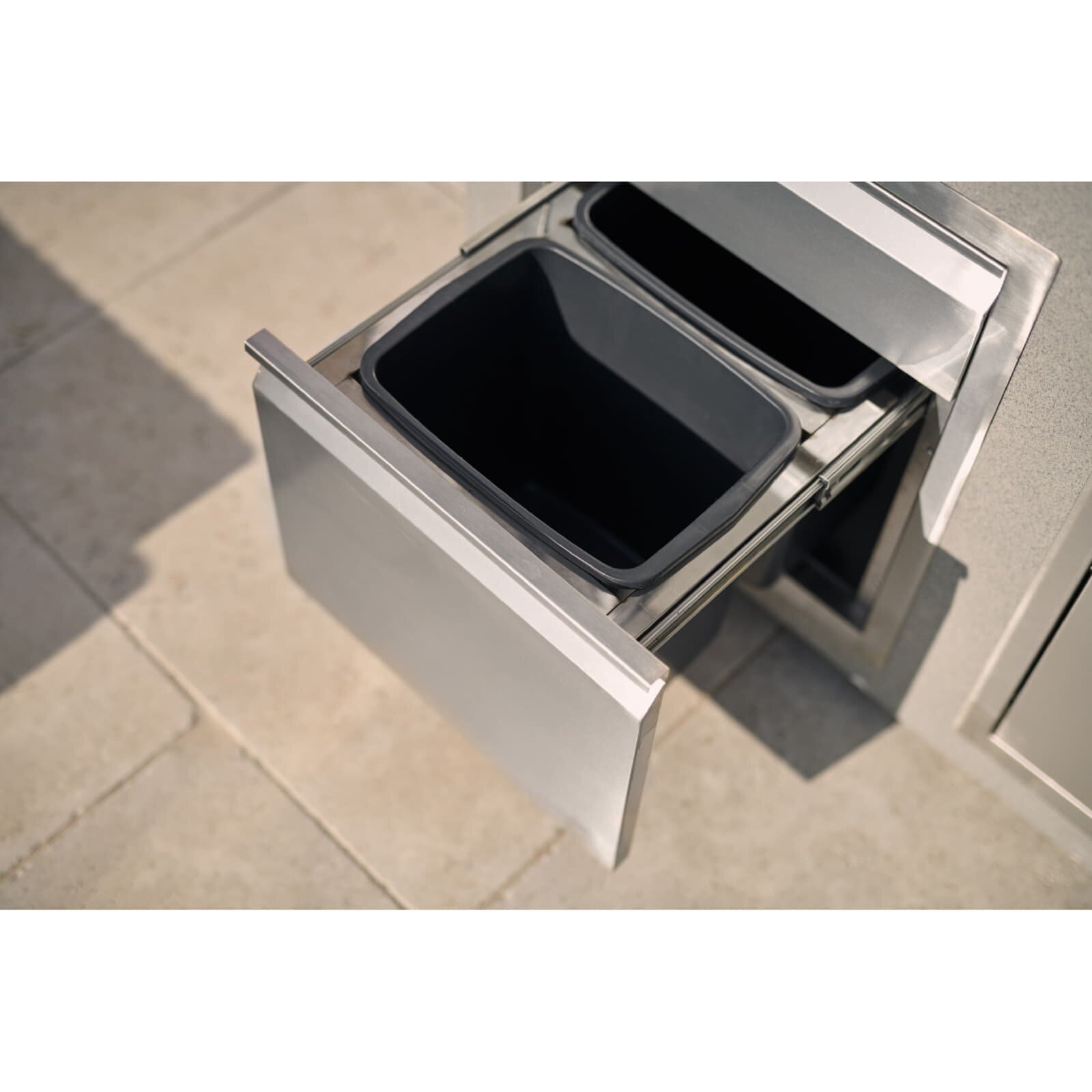 Everdure NEO Stone Outdoorküche inkl. Gasgrill, Doppelkühlschrank, Spülbecken
