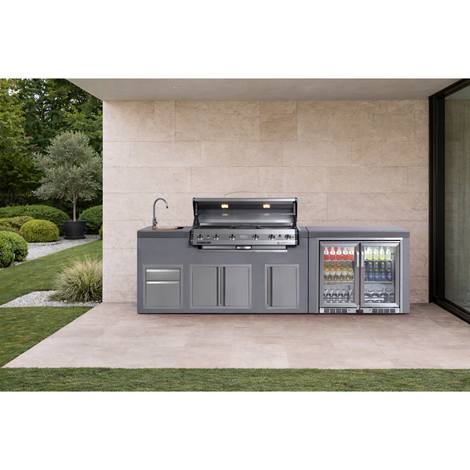 Everdure NEO Gasgrill mit 6 Brennern, Built- In, Silber