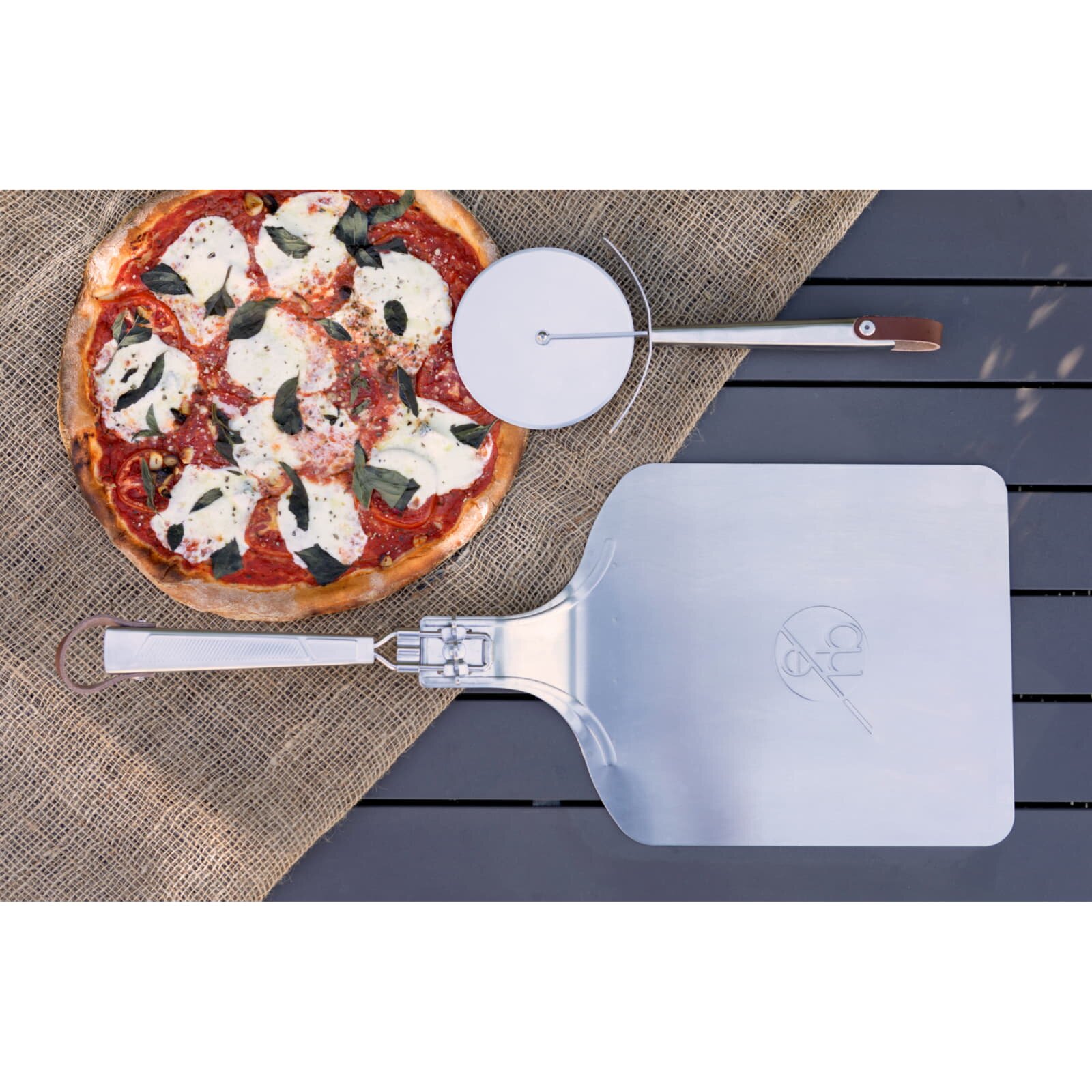 Everdure ehd Quantum Steel Pizzaschieber mit verstellbaren Winkel, Edelstahl