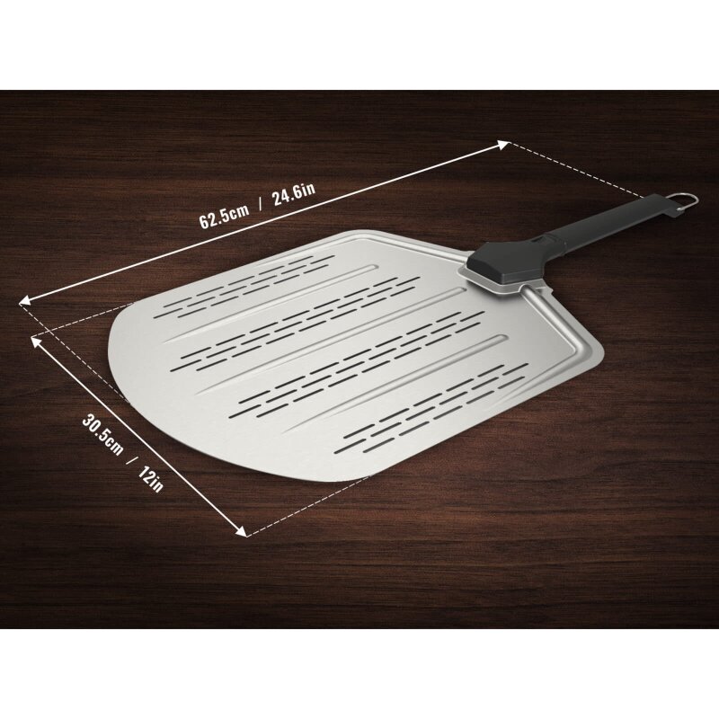 Witt Pizzaschieber, Aluminium, perforiert,12 Zoll für Ø30 cm Pizzen