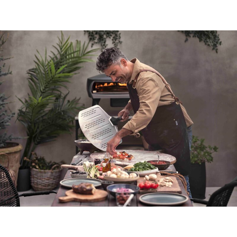 Witt Pizzaschieber, Aluminium, perforiert,12 Zoll für Ø30 cm Pizzen