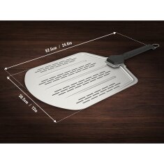 Witt Pizzaschieber, Aluminium, perforiert,12 Zoll für Ø30 cm Pizzen