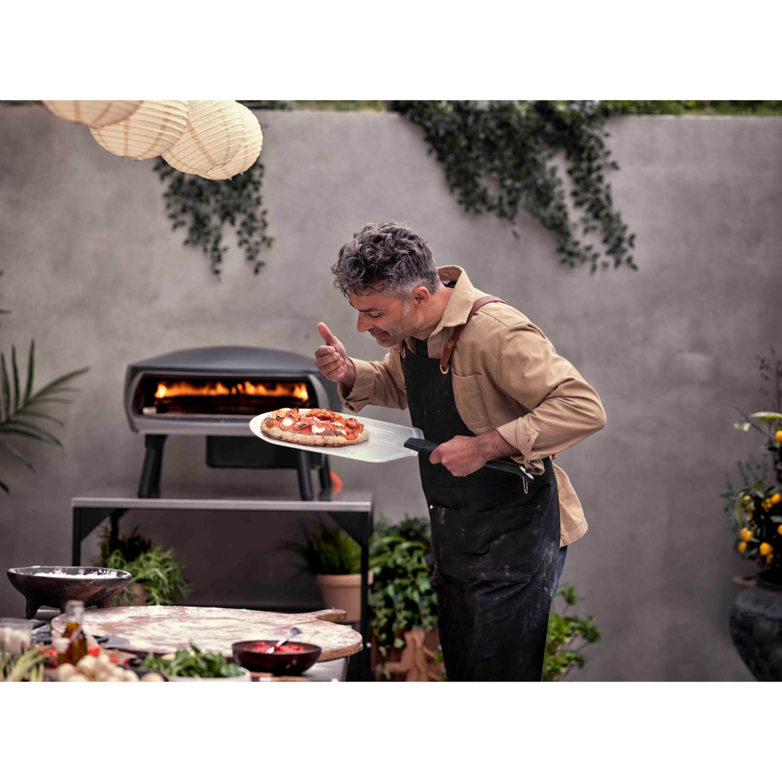 Witt Pizzaschieber, Aluminium, perforiert,12 Zoll für Ø30 cm Pizzen