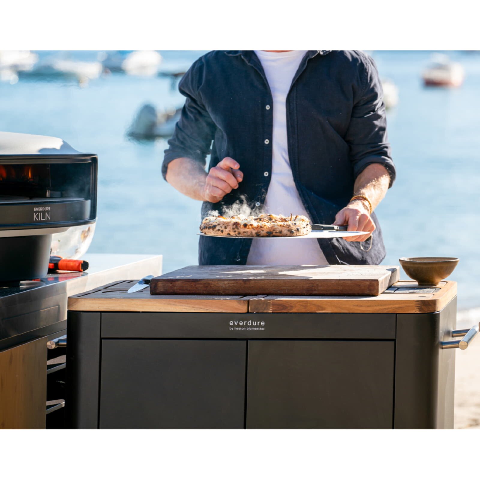 Everdure KILN Pizzaschieber 14"/ 35cm, Aluminium perforiert