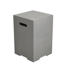 Elementi quadratische Gasflaschenabdeckung, hellgrau -...