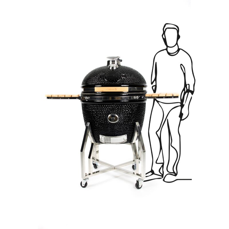 Keramikgrill Yakiniku Kamado 24", XXL Set inkl. Gestell, Cover + Pro- Set