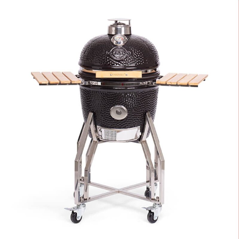 Keramikgrill Yakiniku Kamado 16", Medium Set inkl. Gestell + Seitentische
