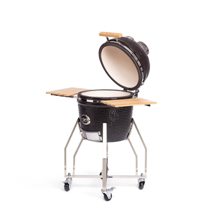 Keramikgrill Yakiniku Kamado 16", Medium Set inkl. Gestell + Seitentische