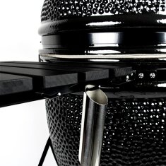 Keramikgrill Yakiniku Kamado 16", Medium Black Edition Set inkl. Gestell + Seitentische