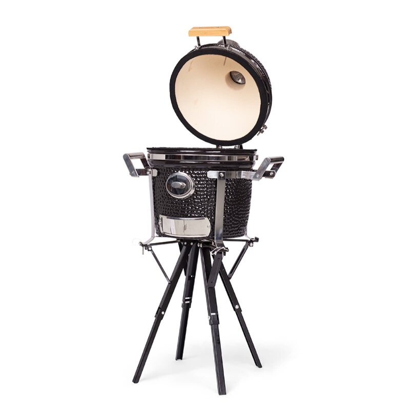 Keramikgrill Yakiniku Kamado 13", Compact inkl. Camping Gestell