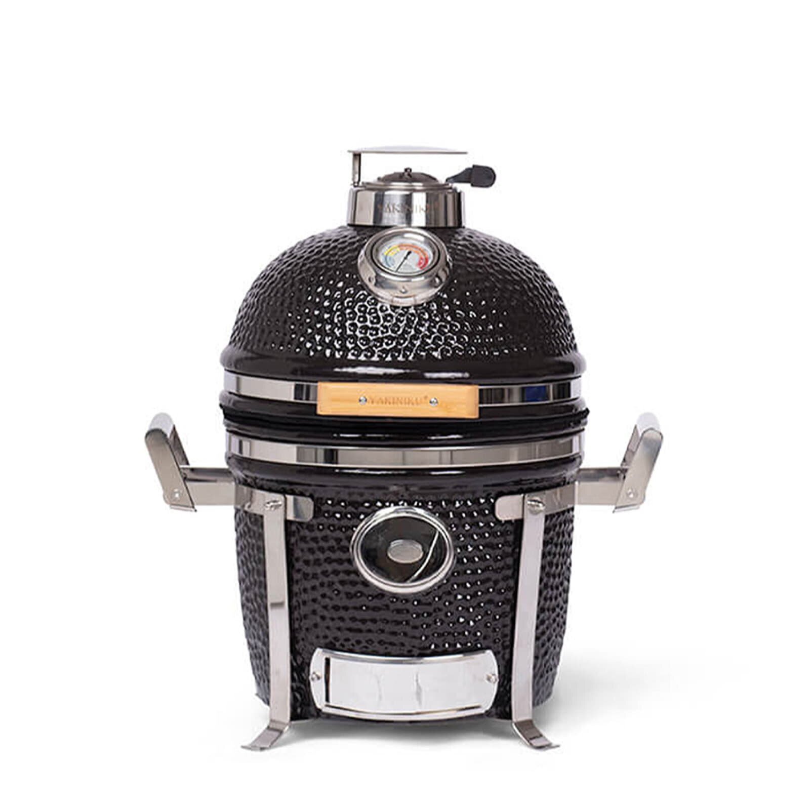 Keramikgrill Yakiniku Kamado 13", Compact inkl. Camping Gestell