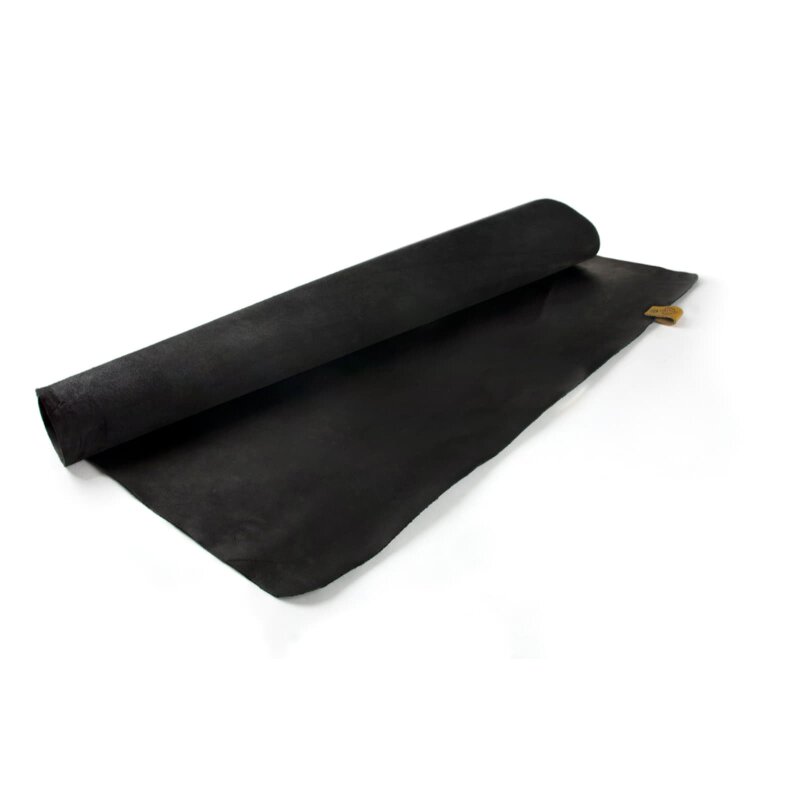 Yakiniku Bodenmatte aus Echtleder für Kamadogrills, 110 x 70 cm, Schwarz