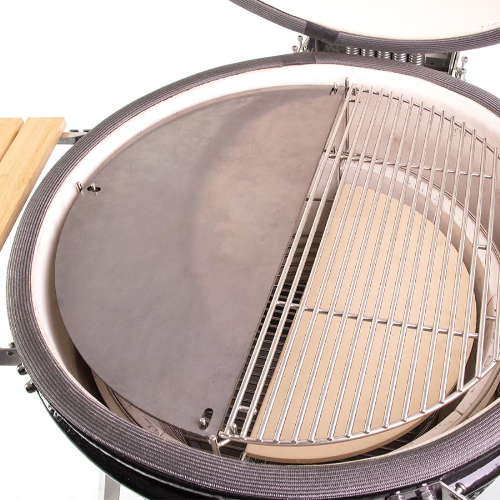 Yakiniku Teppanyaki Platte für Kamado 22" XL, Halbmondplatte