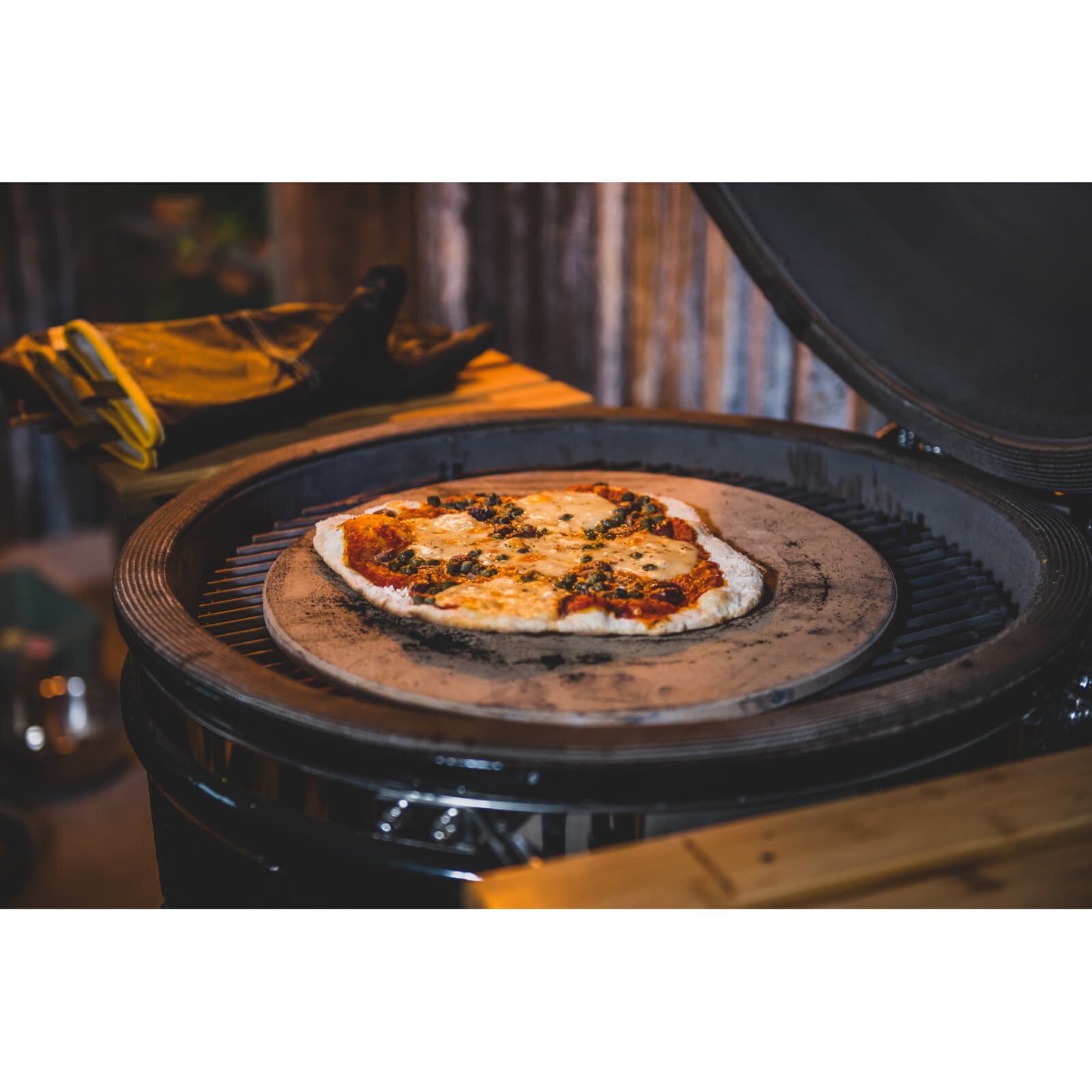 Yakiniku Pizzastein für Kamado 19" Large, Ø 36,5 cm