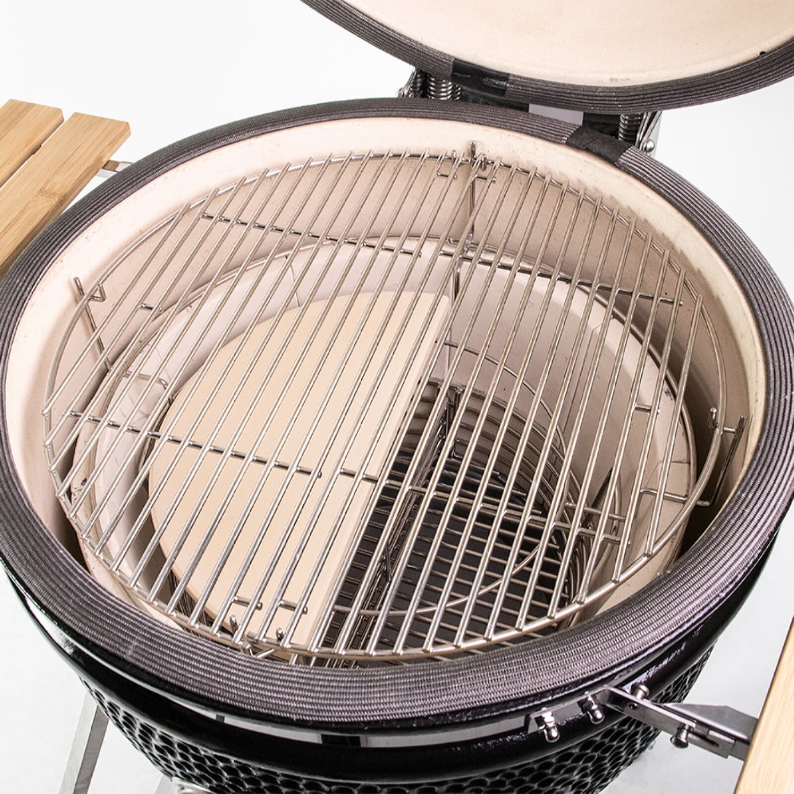 Yakiniku 2 Halbmond Hitzedeflektoren für Kamado 19" Large
