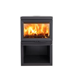 Kaminofen Gussofen Jotul F 520 Sockel (3 Scheiben) - 7,5 kW - Schwarz