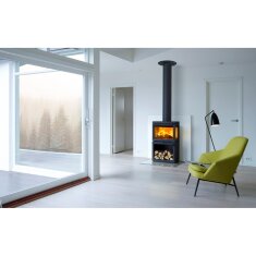 Kaminofen Gussofen Jotul F 520 Sockel (3 Scheiben) - 7,5 kW - Schwarz