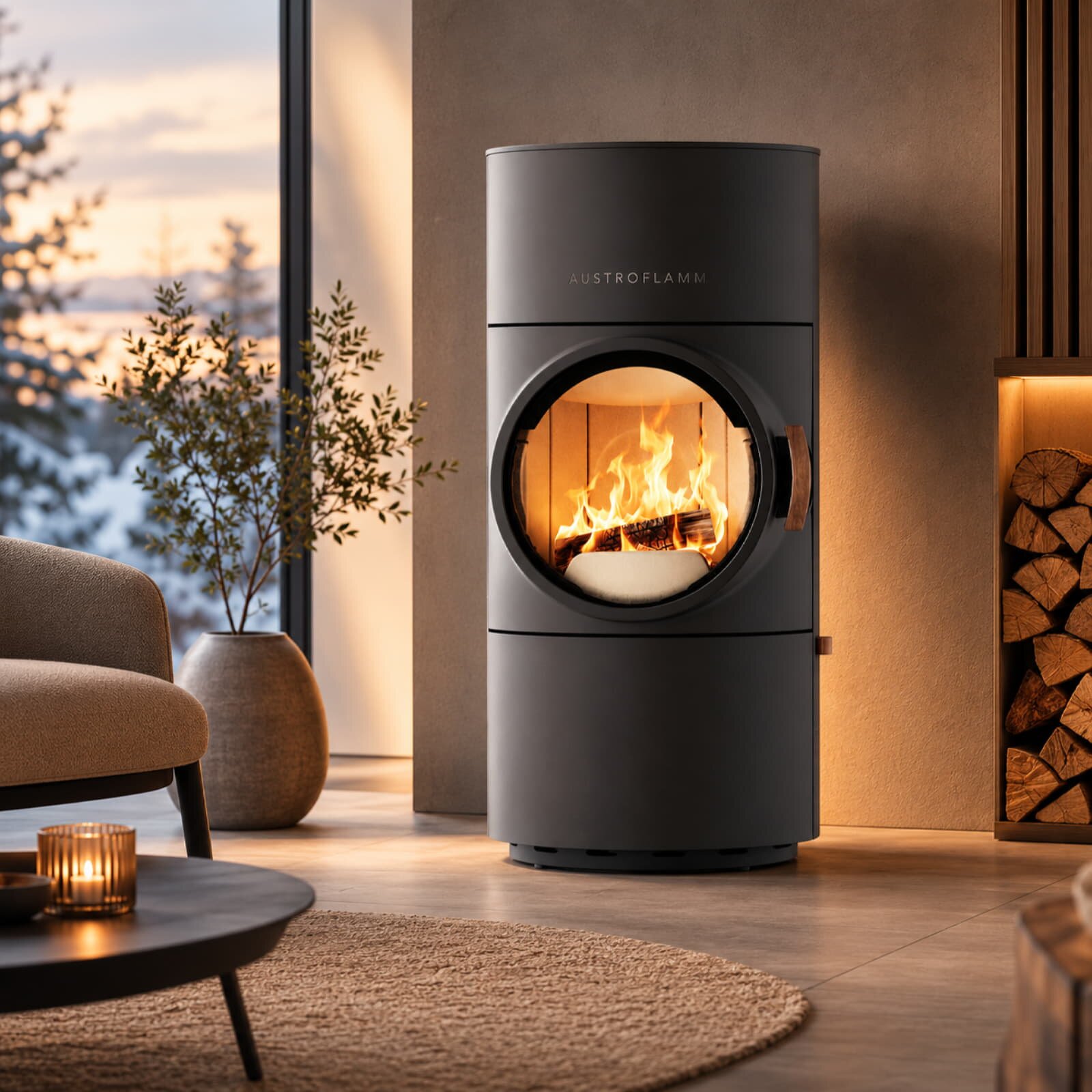 Kaminofen Austroflamm Clou Compact Flat - 6 kW