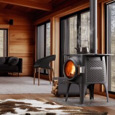 Kaminofen Austroflamm Cloudi mit Kochplatte - 7 kW