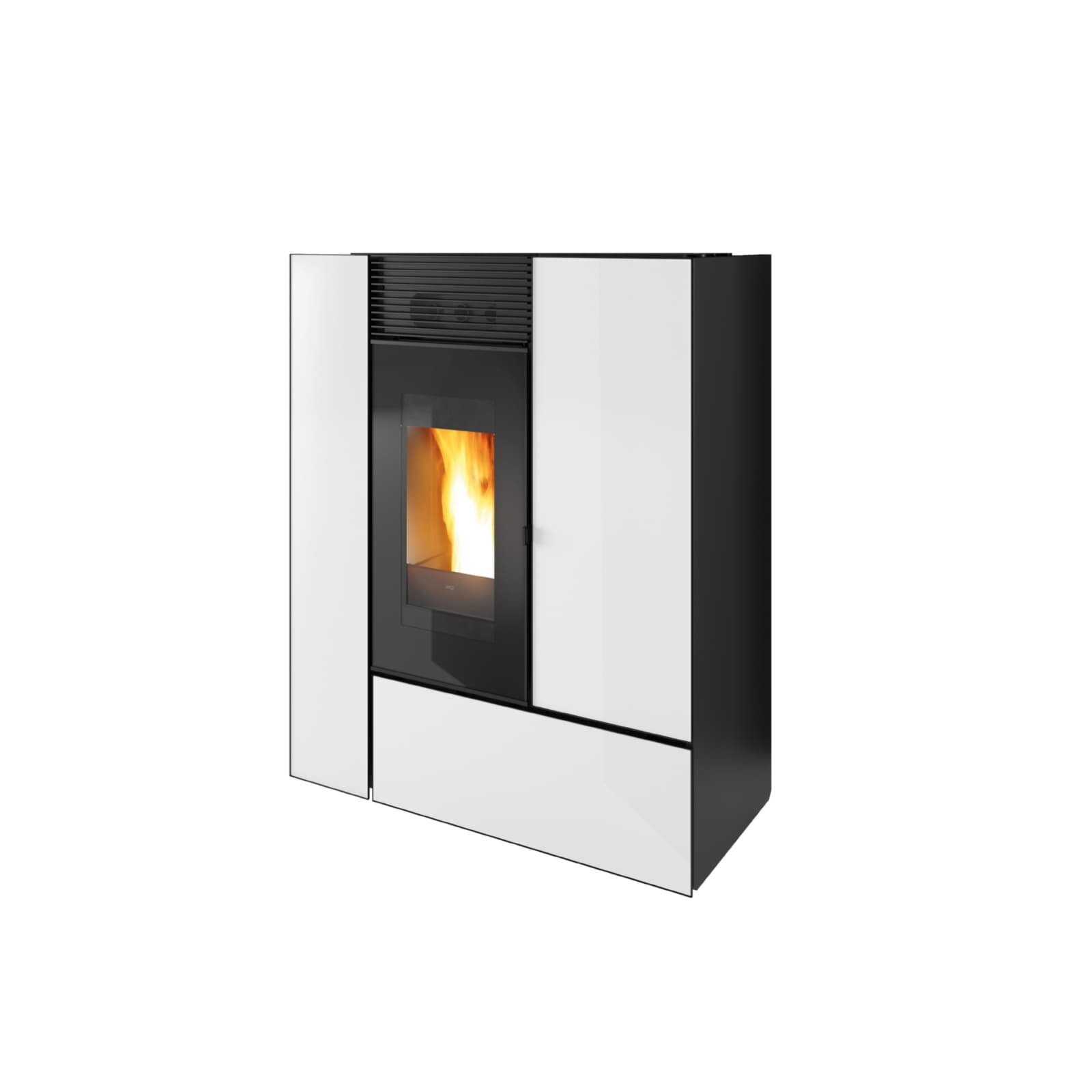 wassergeführter Pelletofen MCZ Feel Hydro Matic 12 R (Anschluss hinten) - Maestro+ - 17,7 kW