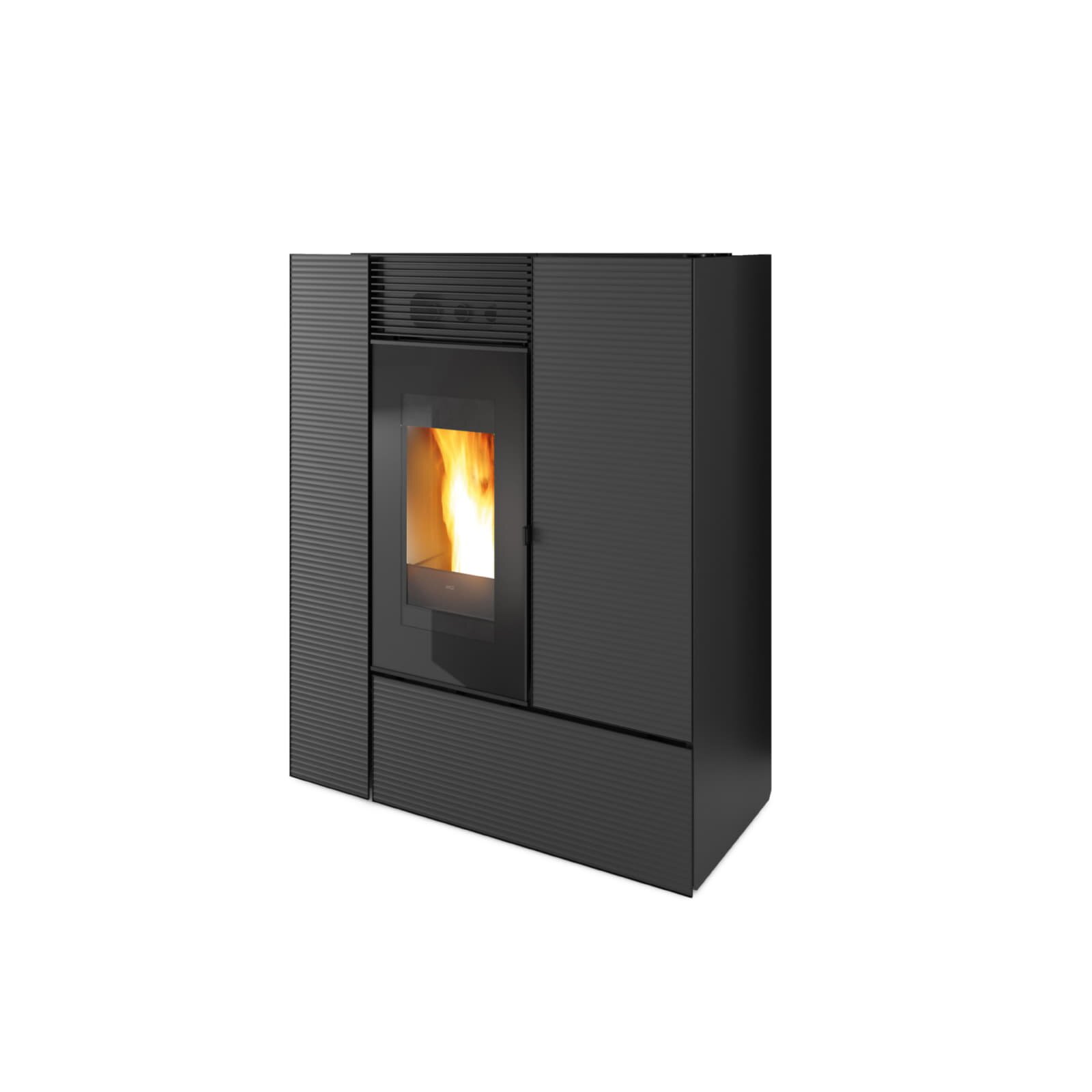 wassergeführter Pelletofen MCZ Feel Hydro Matic 24 R (Anschluss hinten) - Maestro+ - 24,2 kW