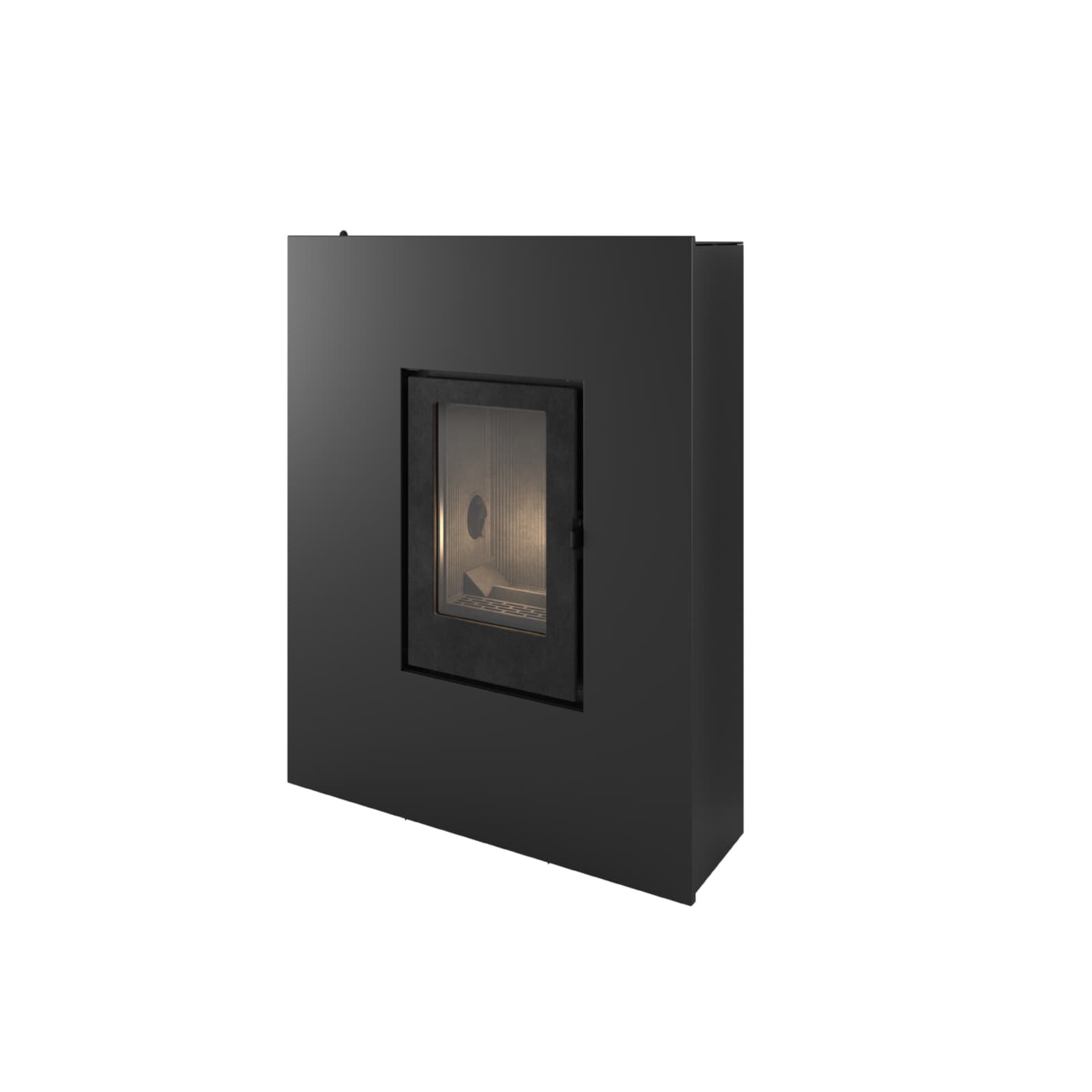 Pelletofen MCZ ROCK Comfort Air 8 R 5S (Anschluss hinten) kanalisierbar, Schwarz - 7,9 kW