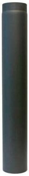 Rauchrohr Ø160 x 1000 x 2 mm ohne Drosselklappe, Farbe schwarz