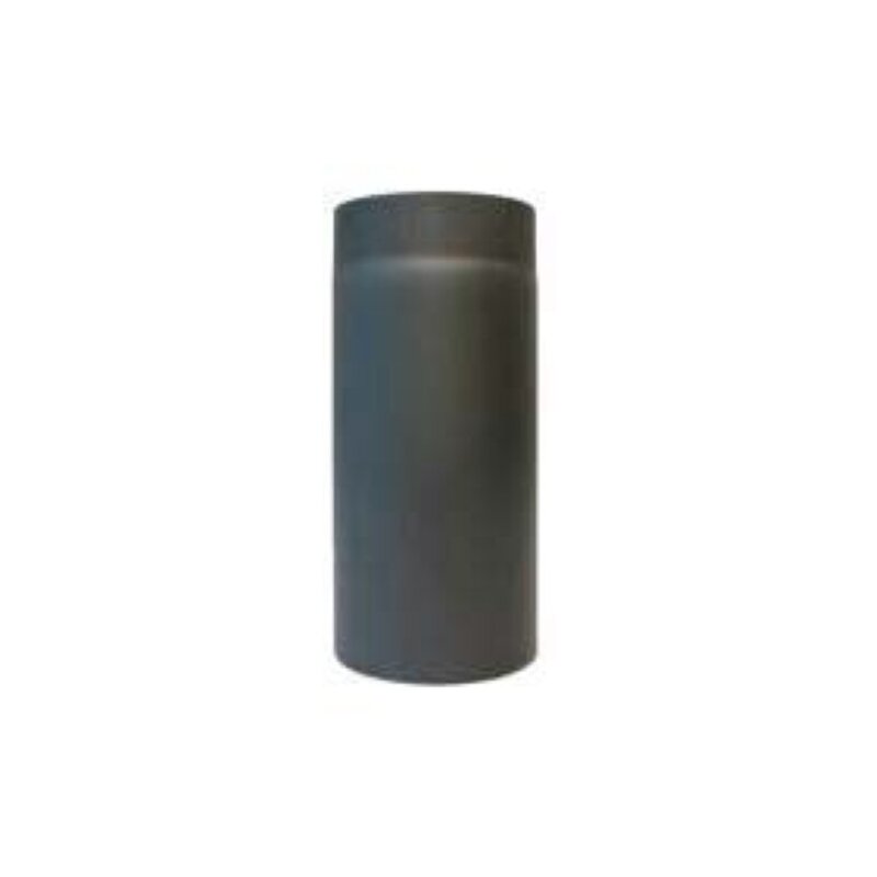 Rauchrohr Ø120 x 250 x 2 mm ohne Drosselklappe, Farbe schwarz
