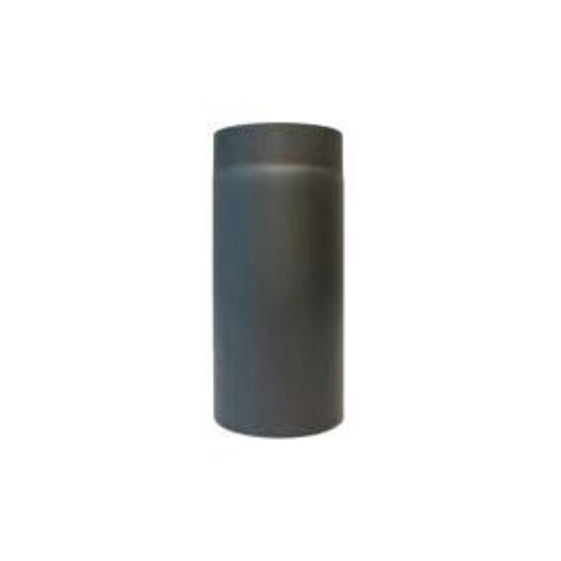Rauchrohr Ø120 x 250 x 2 mm ohne Drosselklappe, Farbe schwarz