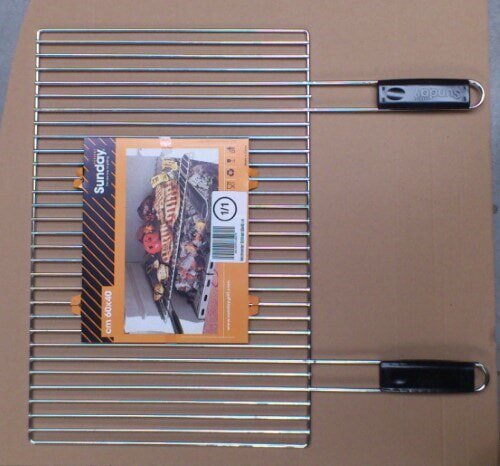 Verchromter Grillrost 60x40 cm