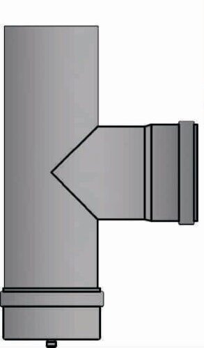 T-Stück mit Kondenskapsel Ø 80