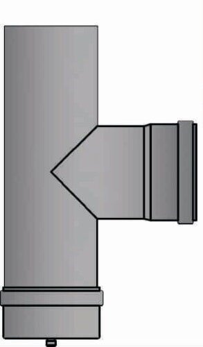 T-Stück mit Kondenskapsel Ø 80
