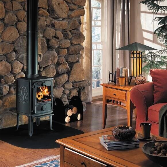 Kaminofen Gussofen Morsoe 1412 mit Eichhörnchen - 5 kW