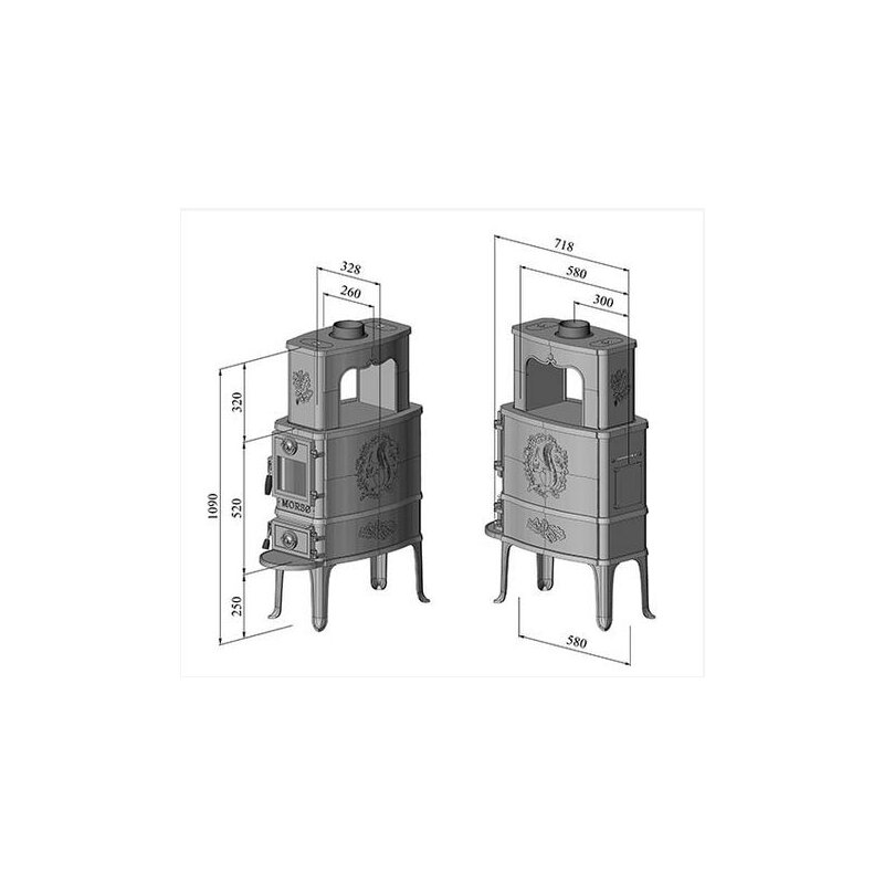 Kaminofen Gussofen Morsoe 2B Classic - 8,2 kW