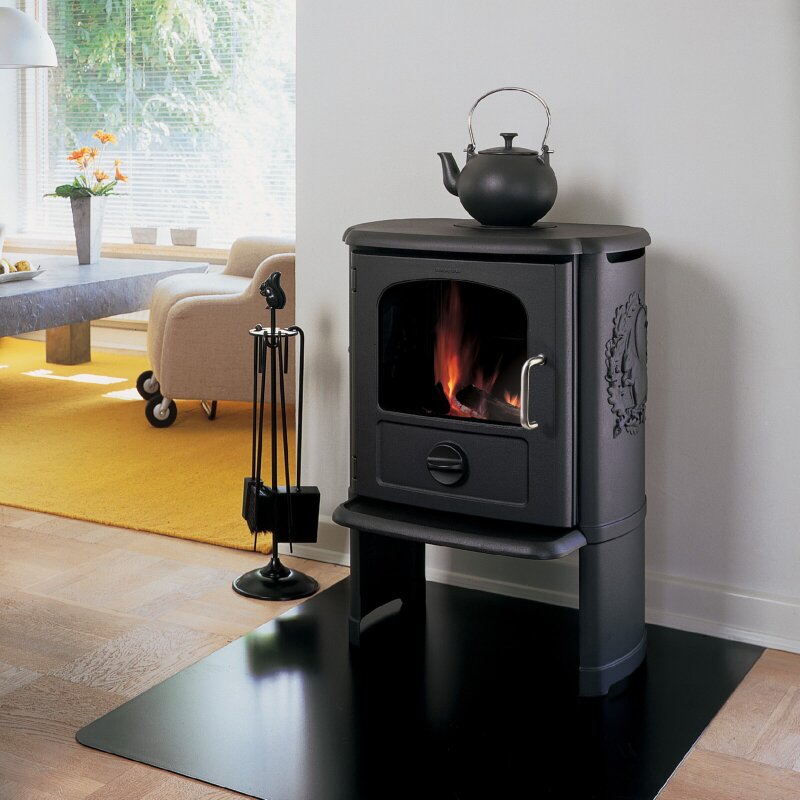 Kaminofen Gussofen Morsoe 3142 mit Eichhörnchen - 5,2 kW