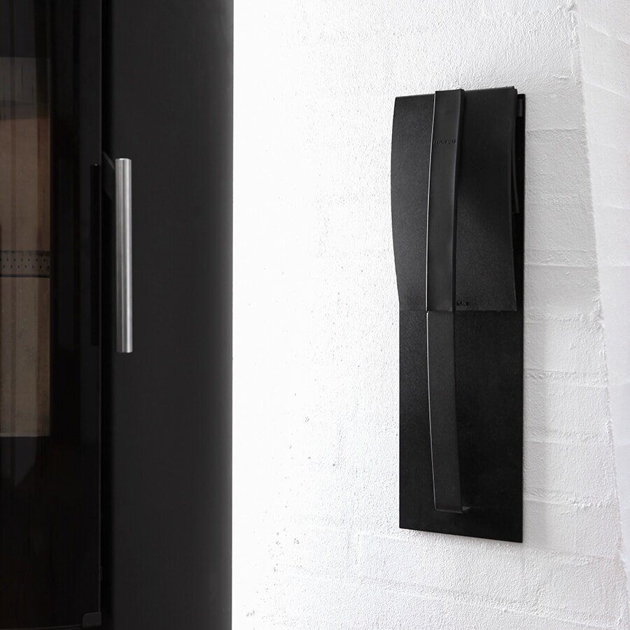 Kaminbesteck Morsoe LOOP - Wandmontage, 4- teilig