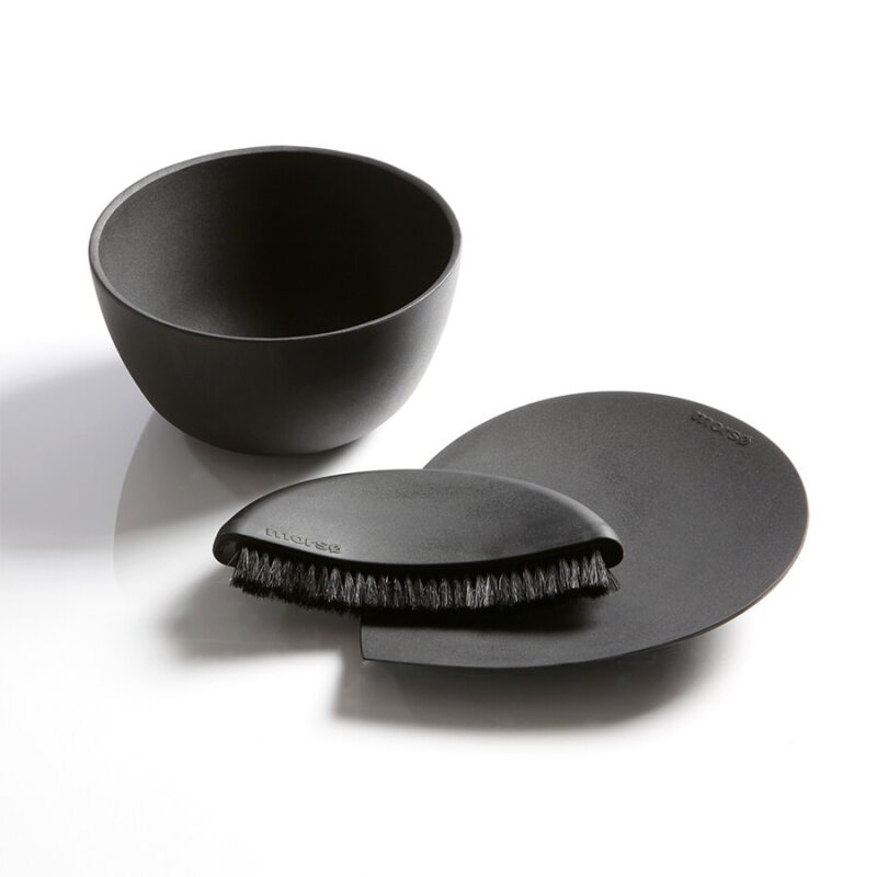 Morsoe Curva Kaminbesteck in schwarz, 3- teilig