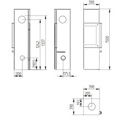 Kaminofen Jydepejsen Panorama 1500 - 7,4 kW