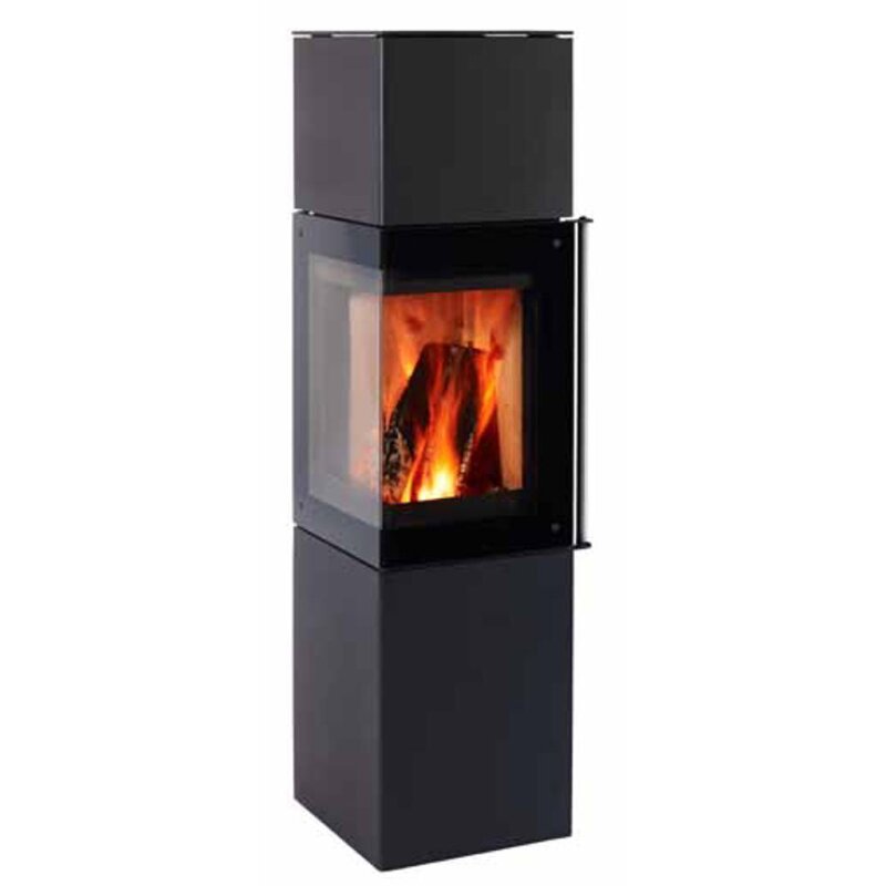 Kaminofen Jydepejsen Panorama 1500 - 7,4 kW - Schwarz