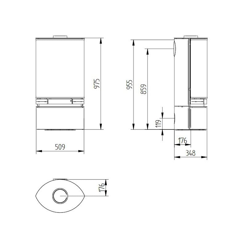 Kaminofen Jydepejsen Elegance Junior - 4 kW