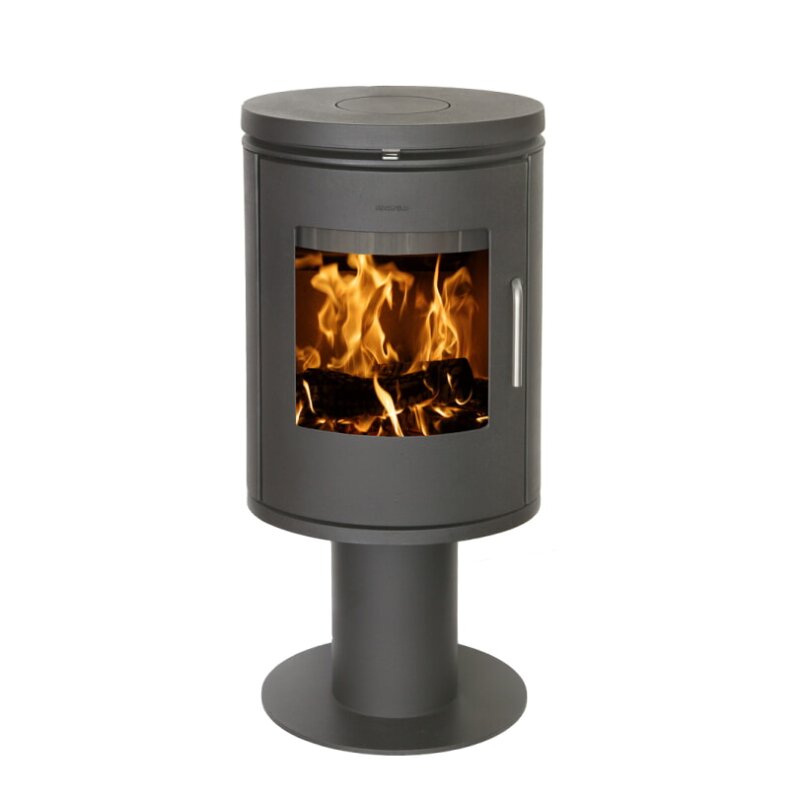 Kaminofen Gussofen Morsoe 6148 auf Säulenpodest - 5,8 kW