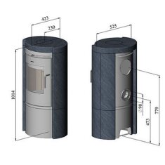 Kaminofen Gussofen Morsoe 6150 mit Speckstein - 6 kW