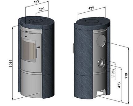 Kaminofen Gussofen Morsoe 6150 mit Speckstein - 6 kW